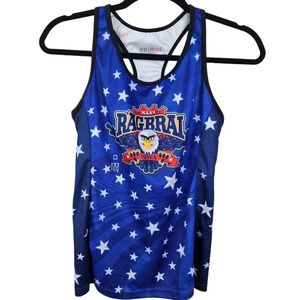PRIMAL‎ Ragbrai XLVI 2018 Sleeveless Cycling Jersey Womens Blue Size Medium
